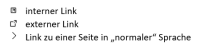 Kennzeichnung von Links
