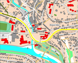 Lageplan Heimatmuseum in der Kelter, Kelterplatz 5, 75417 Mühlacker